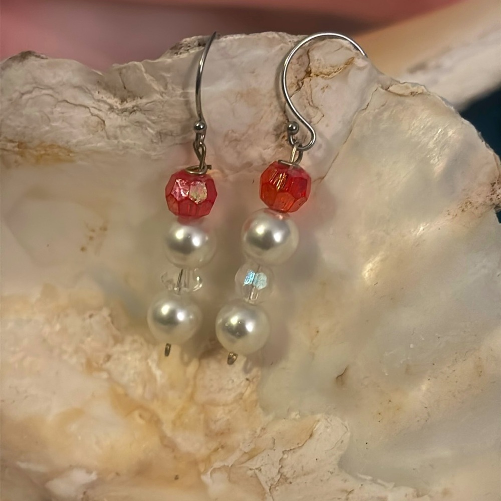 Artisan Designed And Hand Crafted By My daughter When She Was 4yo Faux Pearl